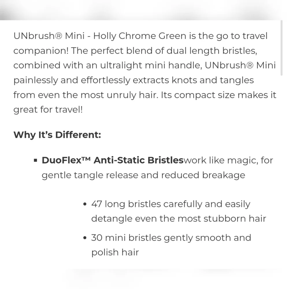 NEW FHI Heat Detangling Hair Brush Mini in Holly Chrome Special Edition